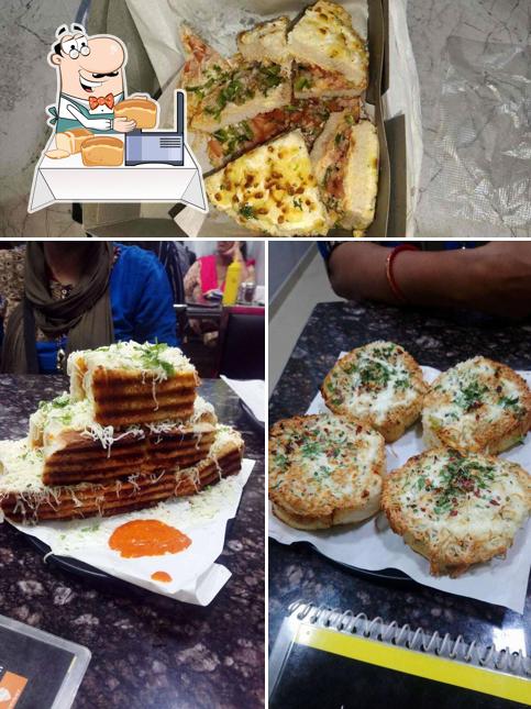 Garlic bread at Akkad Bakkad Bombay Boom