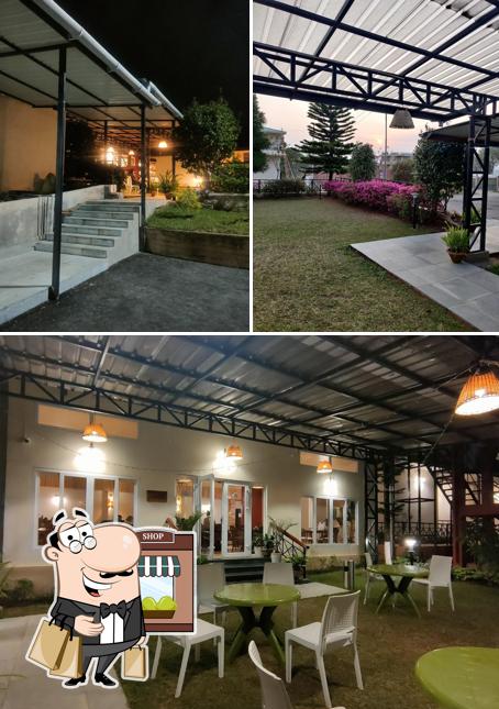 This is the picture displaying exterior and interior at Bistro 16