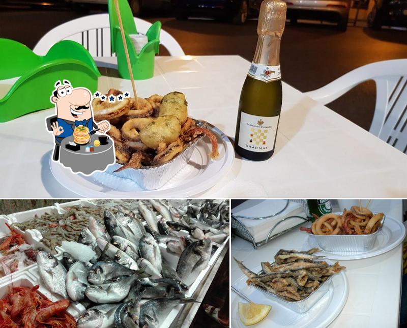 La foto di cibo e bevanda da Cuopperia Pescheria Biagio