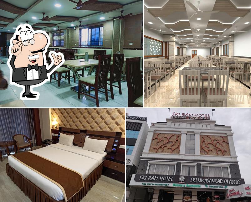 Take a seat at one of the tables at Sri Uma Sankar Classic