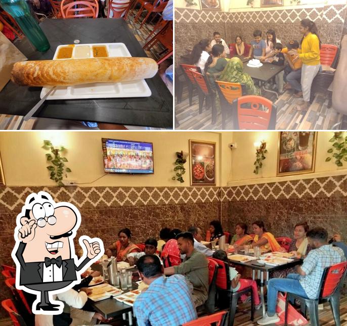The interior of Veg wala restaurant
