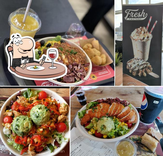 Plats à Fresh Factory, Burger, Salades, Grillades