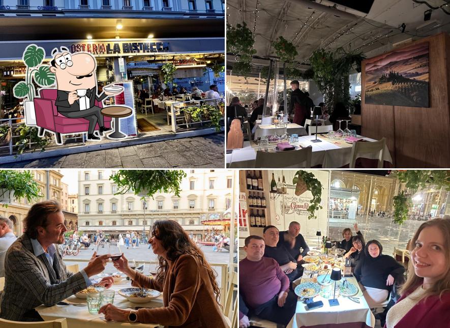 Gli interni di La Bistecca - Osteria Fiorentina - Piazza della Repubblica