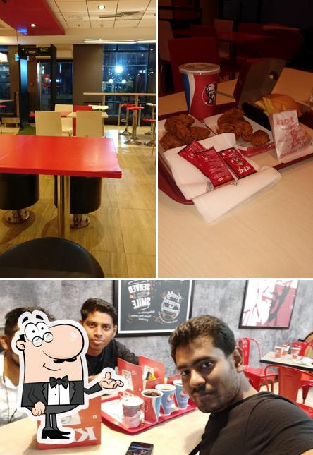 The interior of KFC