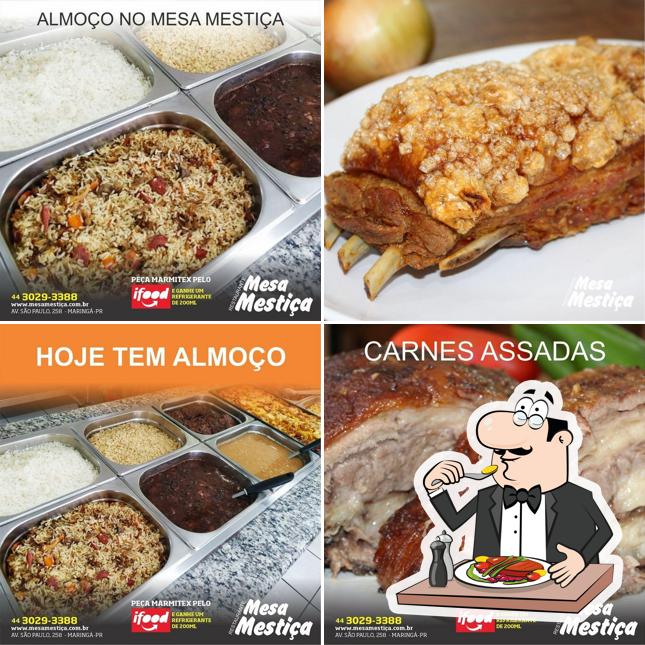 Comida em Restaurante Mesa Mestiça