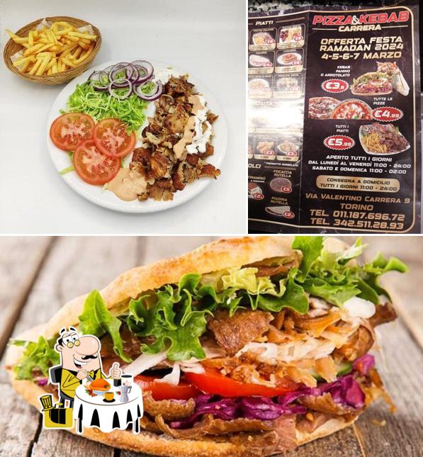 Panino con maiale stirato al Pizza&Kebab Carrera