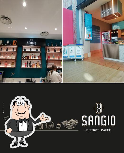 Gli interni di Sangio Bistrot-Caffè
