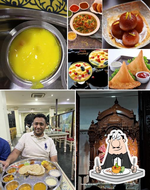 Food at Govinda's Gujarati Thali Restaurant