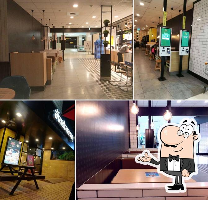 Take a seat at one of the tables at McDonald's