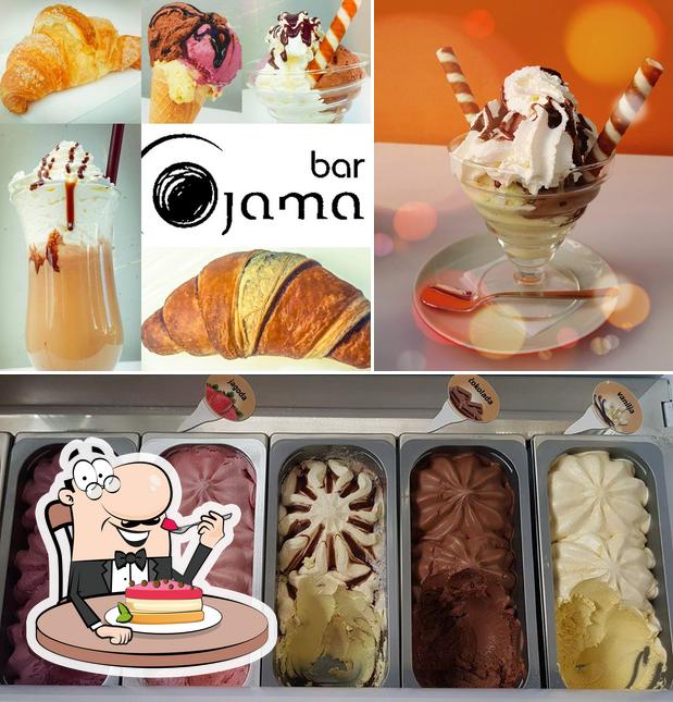 Bar Jama serve un'ampia gamma di dessert