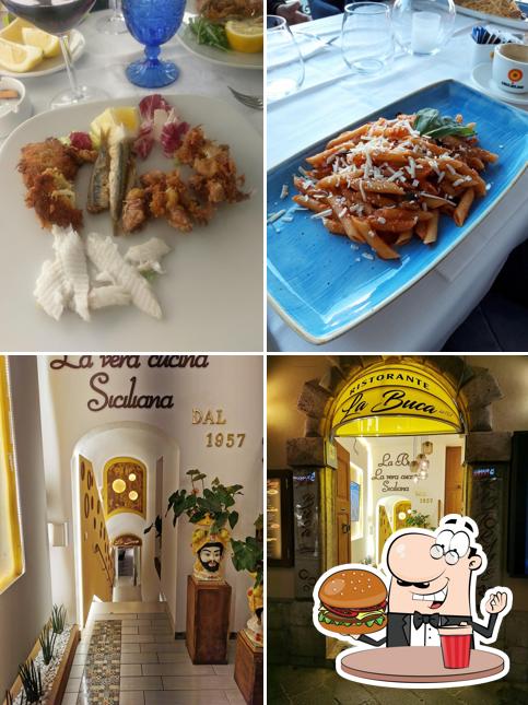 Prenditi un hamburger a Ristorante La Buca