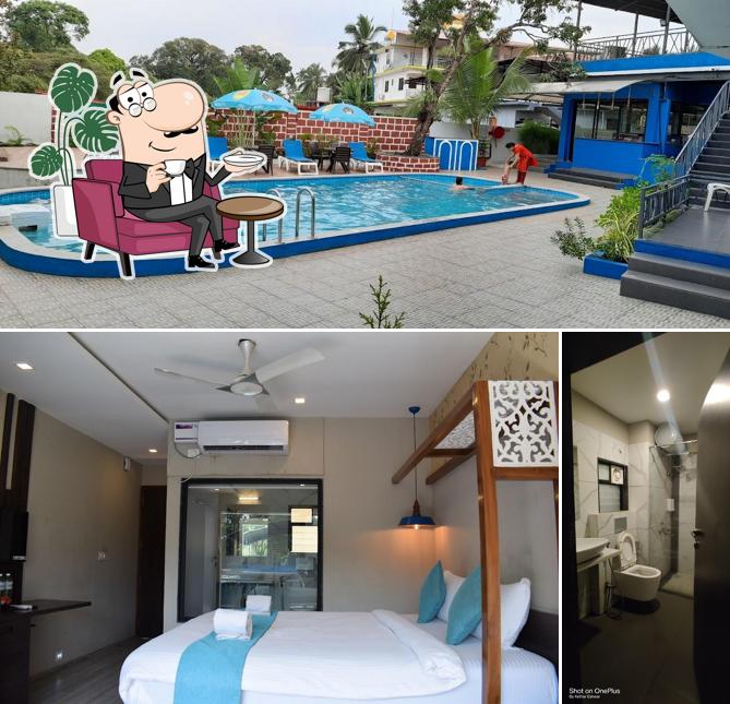 Take a seat at one of the tables at Tanzanite Boutique Resort