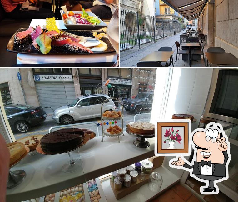 La immagine di interni e cibo da Antica Cagliari Ristorante