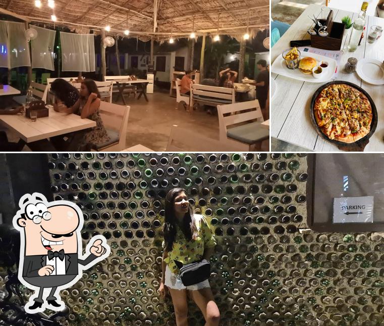 This is the photo depicting interior and food at Cafe Salt Water