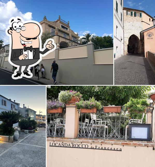 Goditi la vista dall'area esterna di Locanda Rocco da Francesco Hotel e Ristorante Sirolo