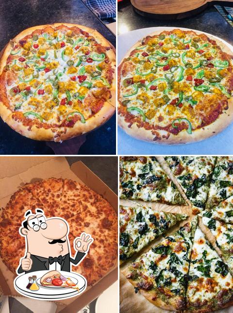 Pick various types of pizza