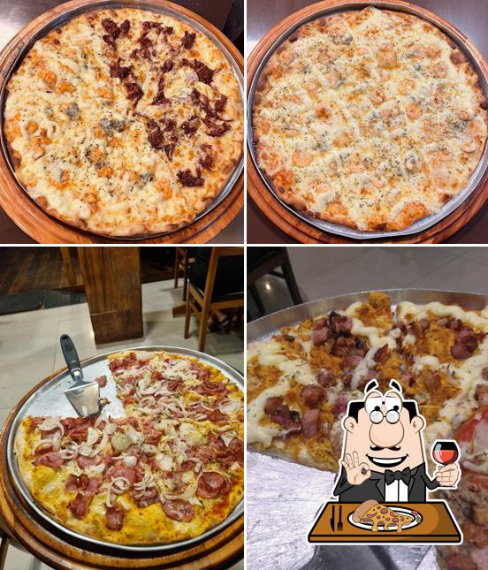 Consiga diferentes tipos de pizza