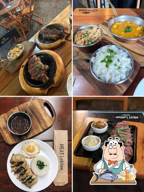 Salmão grelhado em Meat Leblon