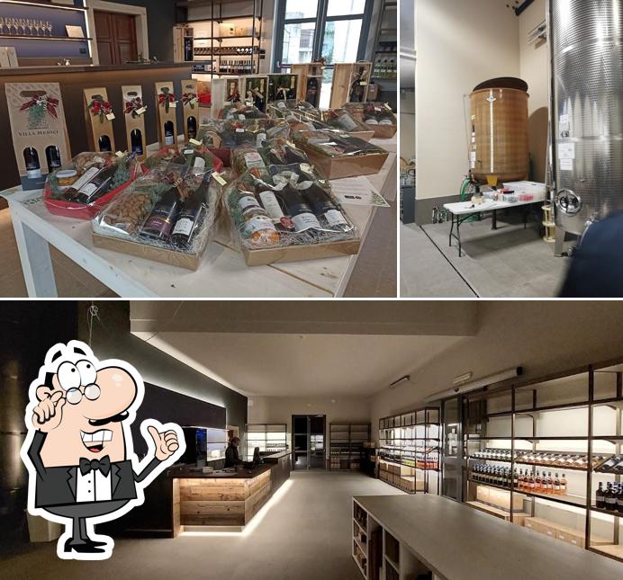Gli interni di Cantina Villa Medici