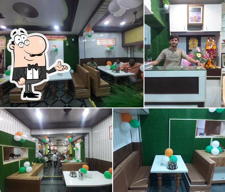 The interior of Hotel Swaad Pure Veg