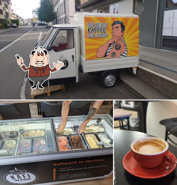 Guarda la immagine che mostra la cibo e esterno di Kafiwerk