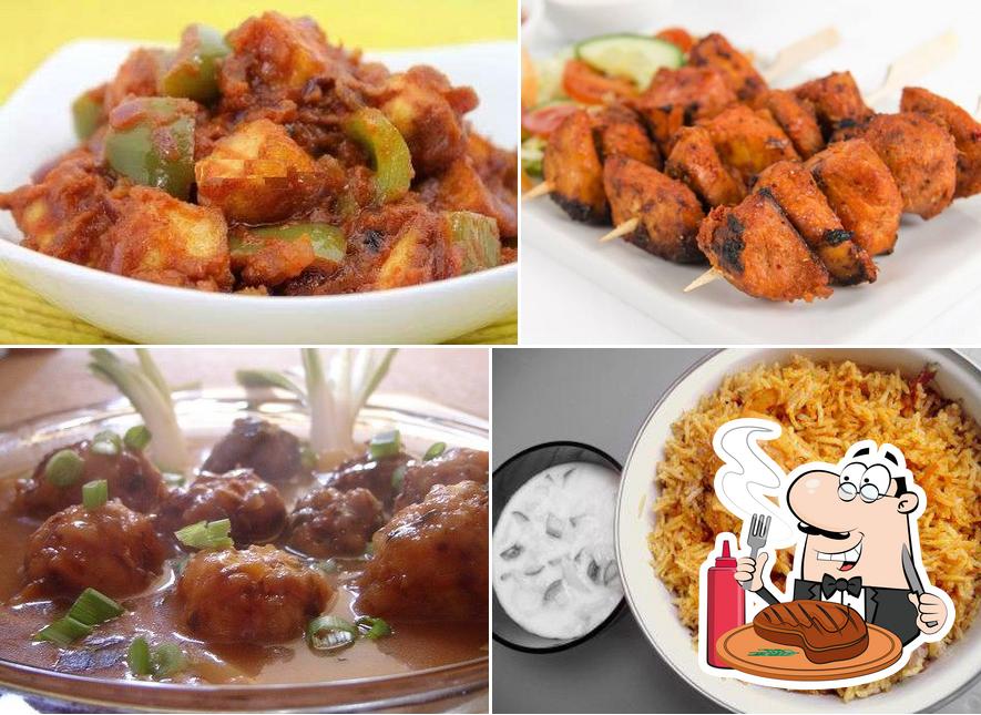 Order meat dishes at Mirch Masala