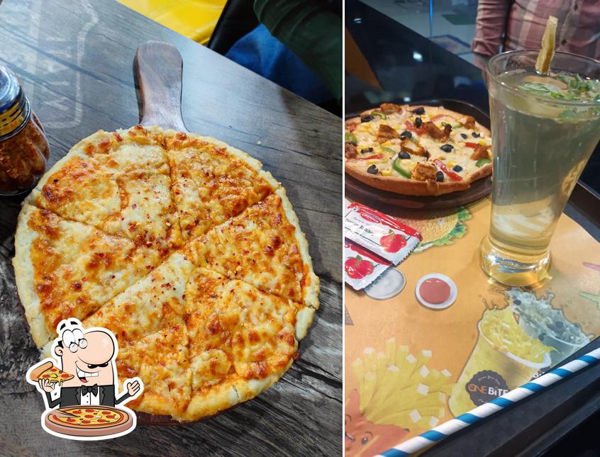 Try out pizza at One Bite Sitamarhi