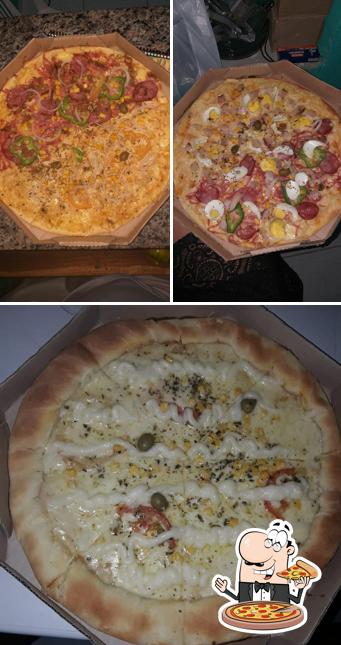 Escolha pizza no FG pizzaria