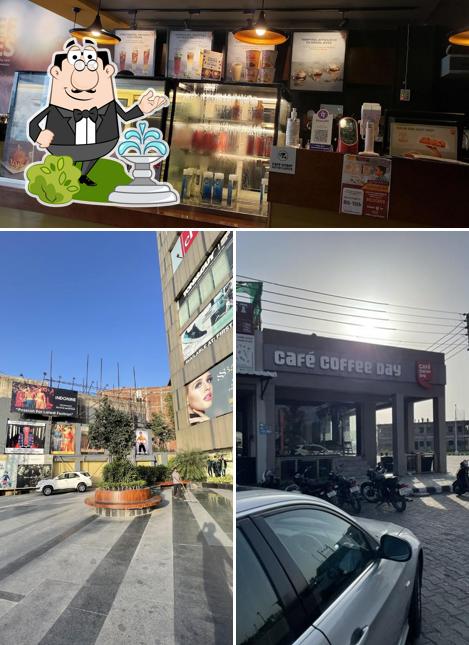 Café Coffee Day is distinguished by exterior and food