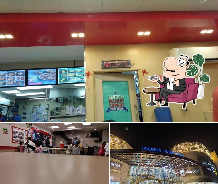 The restaurant's interior and exterior