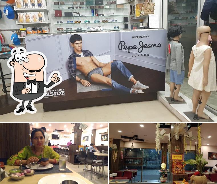 The interior of Krishnam Restaurant