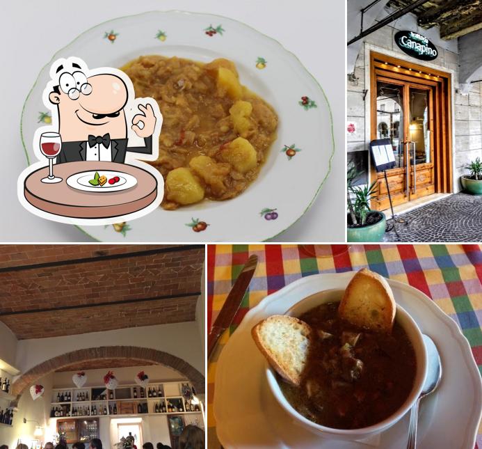 Platti al Osteria Canapino