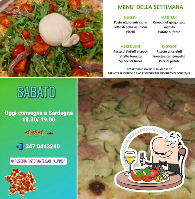 Ordina tra i vari pasti di mare offerti a Pizzeria Ristorante Alpino