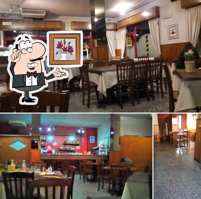 Gli interni di Pizzeria Amica