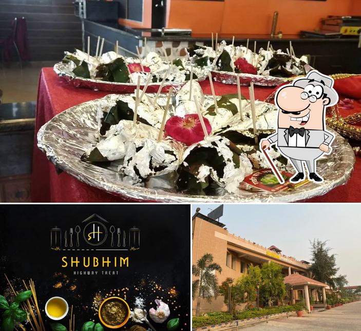 The restaurant's exterior and food