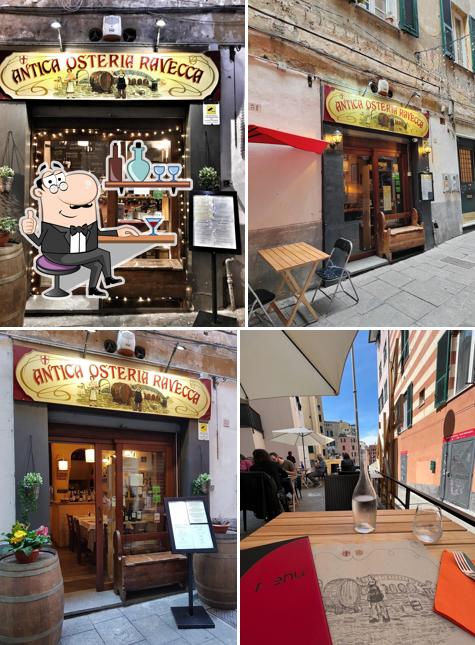 Gli interni di Antica Osteria Ravecca