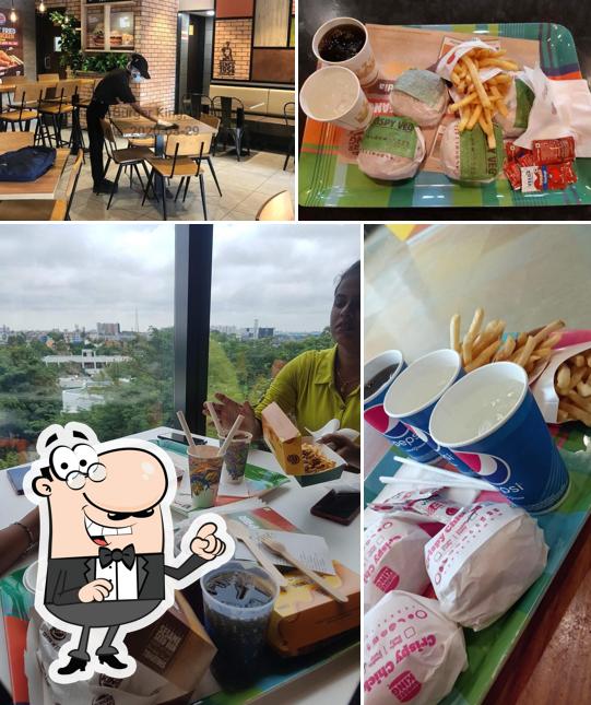 The interior of Burger King