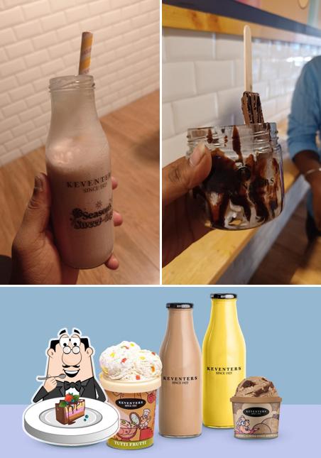 Chocolate cake at Keventers - Milkshakes & Desserts