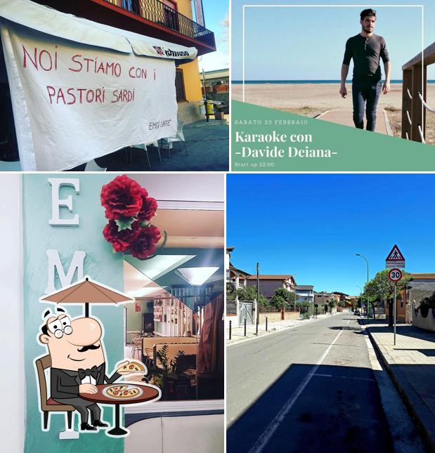 Tra le varie cose da Emgi Caffè si possono trovare la esterno e interni
