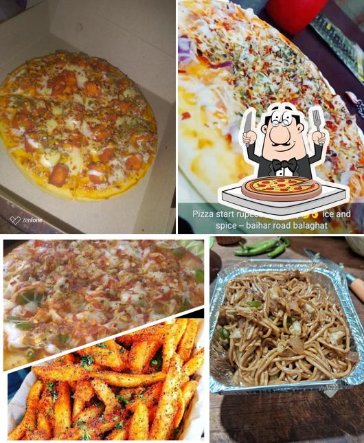 Pick pizza at Ice and Spice Corner