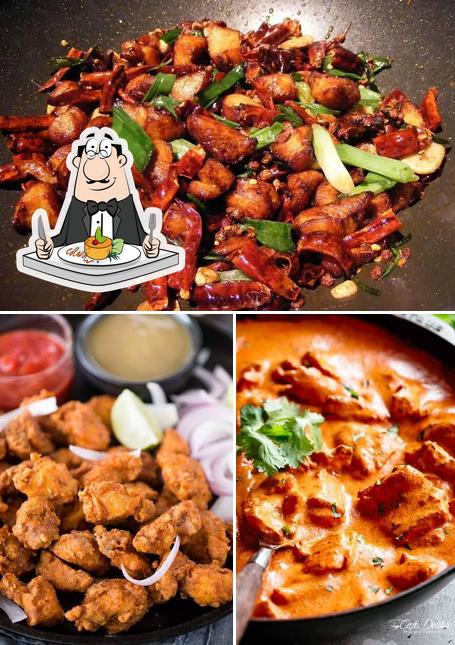 Food at Indian Restaurant