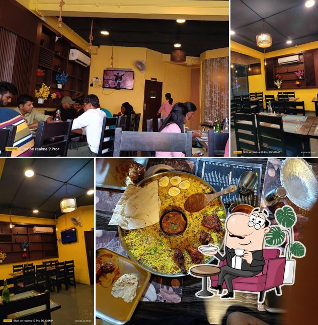 The interior of Spice And Dum Restaurant