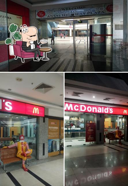 The interior of McDonald's