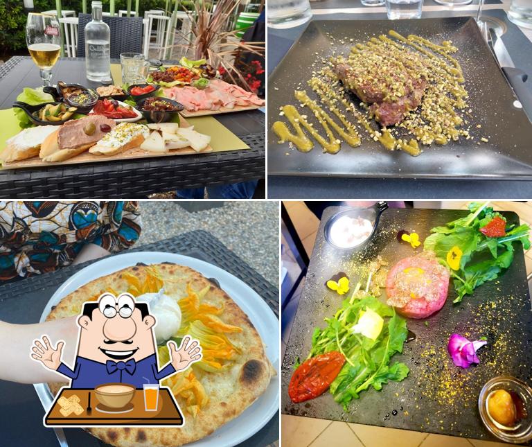 Platti al Pizzeria Sarsa verde