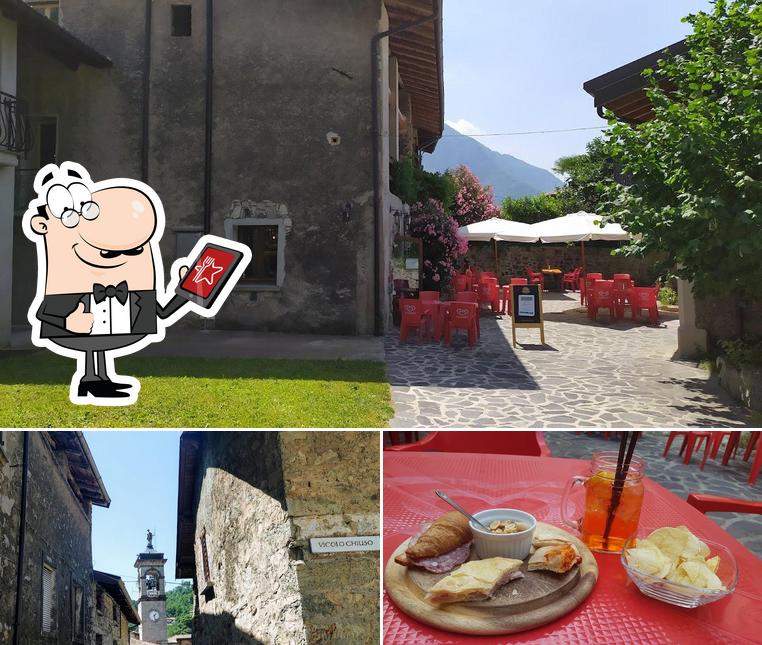 La esterno e cittadini del ristorante
