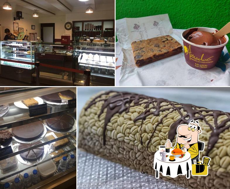 Food at Amadora Gourmet Ice Cream & Sorbet