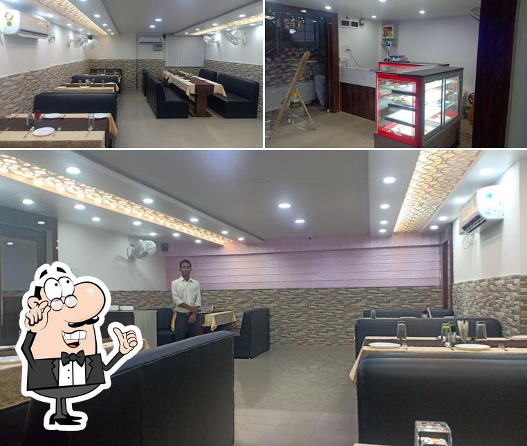 The interior of Aroma's A Multicuisine Restaurant & Sweets Bar