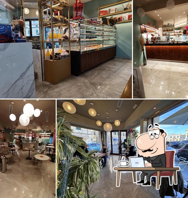 Dai un'occhiata agli interni di Caffè Julie