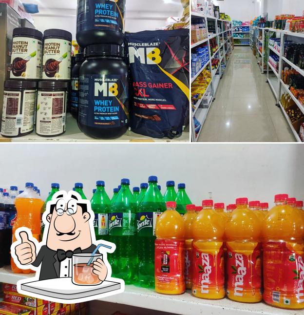 The photo of drink and interior at Bihar Military Police Canteen