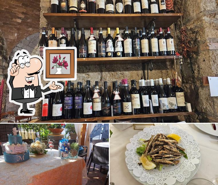 Tra le varie cose da La Locanda Di Apicio si possono trovare la interni e cibo